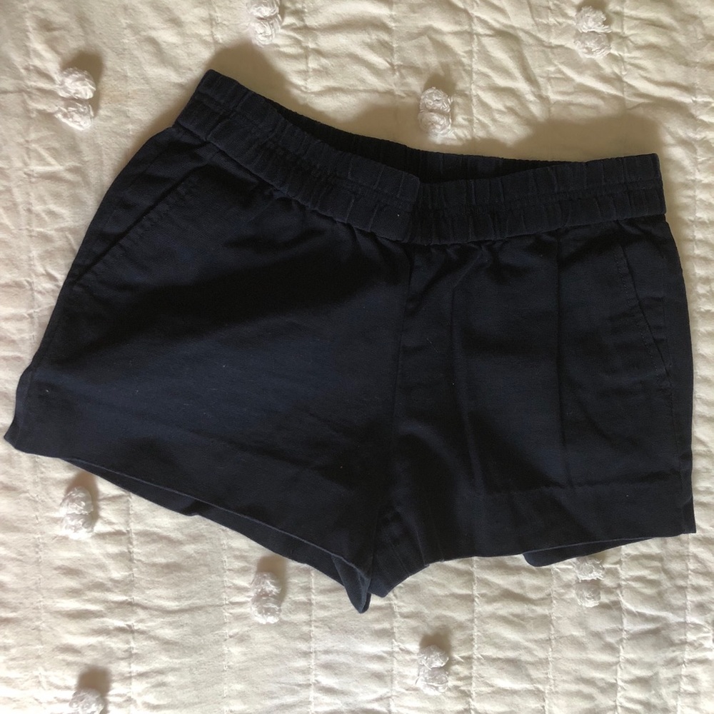 J.Crew Navy boardwalk pull on shorts, size 2